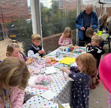 Crafting session at Marlborough LitFest