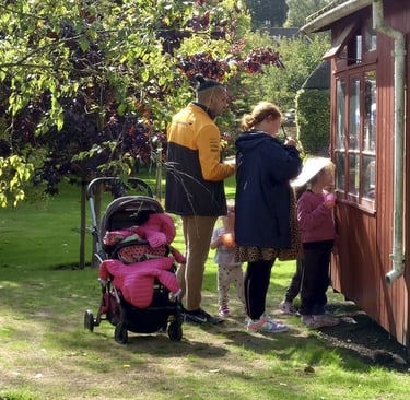 A scavenger hunt at the Summer Garden Party