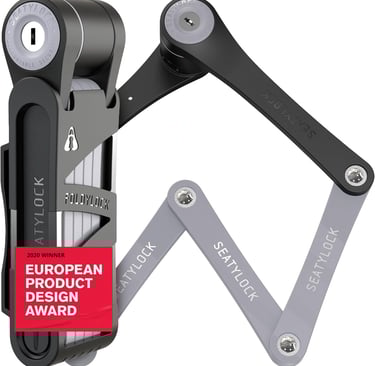 FoldyLock Compact Folding Bike Lock - Award Winning Patented Lightweight High Security Bicycle Lock