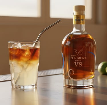 Cocktails-cognac, Dark in the storms, le cocktail signature au cognac Maison Beaumont VS