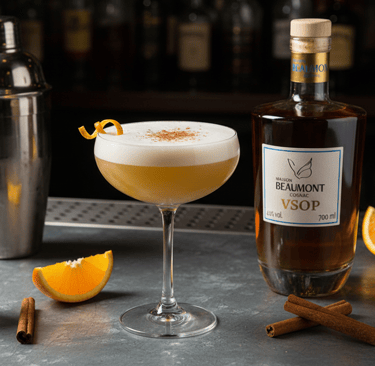 Cocktails-cognac, Fire sour, le cocktail chaleureux au Cognac Maison Beaumont VSOP