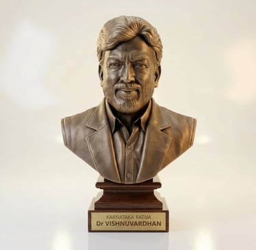 Dr.vishnuvardhan 3d miniature statue art