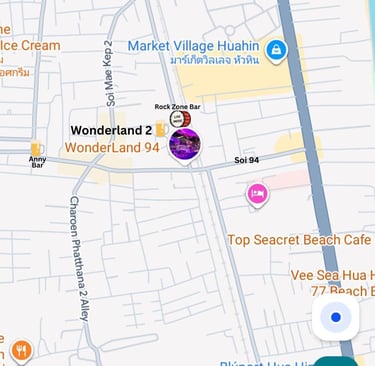 Map of Soi 94 in Hua Hin