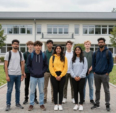 A group of young trainees