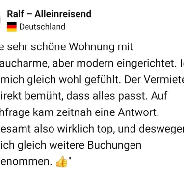 Ralf: Sehr schöne Wohnung mit Altbaucharme & modernem Design. Top Kontakt zum Vermieter!
