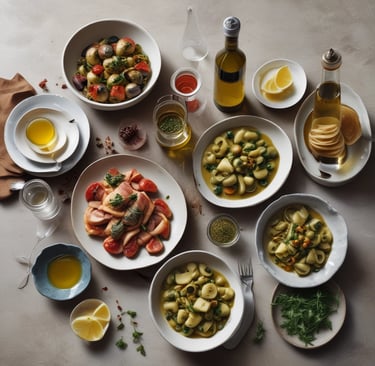 A scenic Cypriot landscape with olive groves stretching towards the horizon under a clear blue sky.