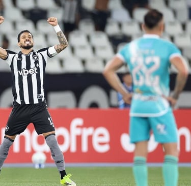 Botafogo 2x0 Nacional Potosí, Alex Telles Comemora a Classificação