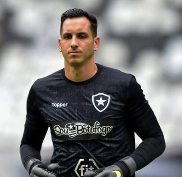 goleiro Gatito Fernádez com a camisa do Botafogo