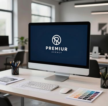logo professionnel entreprise, création identité visuelle, branding entreprise, agence communication