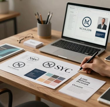 création identité visuelle, logo entreprise moderne, charte graphique professionnelle