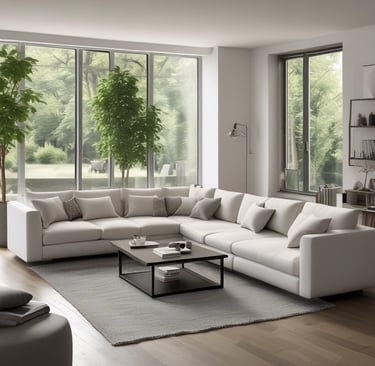 Bright living room with modern inventory