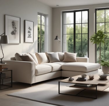 Bright living room with modern inventory