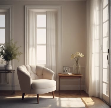 Bright living room with modern inventory