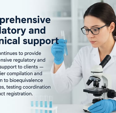 KaviSar International Pharma continues to support clients globally with comprehensive regulatory and