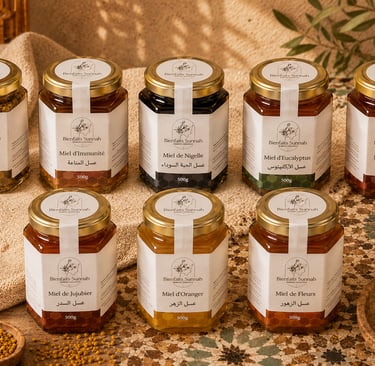 Miels de la tradition prophétique, jujubier, nigelle et thym