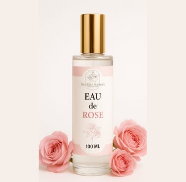 Bouteille de 100 ml d’eau de rose Damascena pure, distillée à froid à Ouarzazate pour soins du visag