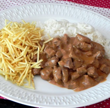 Traditional Brazilian Strogonoff Dish