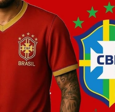The Red Control - Brazilian T-Shirt Football Squad