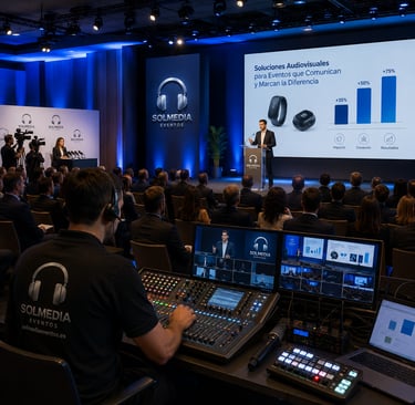 Solución audiovisual para eventos corporativos en Sevilla
