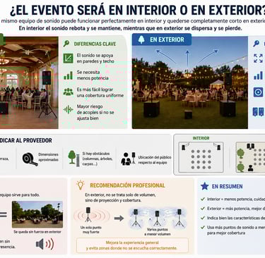 Elige Interior o Exterior. Solmedia te asesora