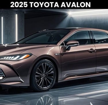 2025 toyota avalon on premium tyres