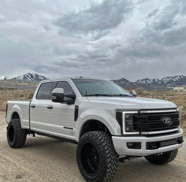 pick up truck on truck tyre size 7.50 R16