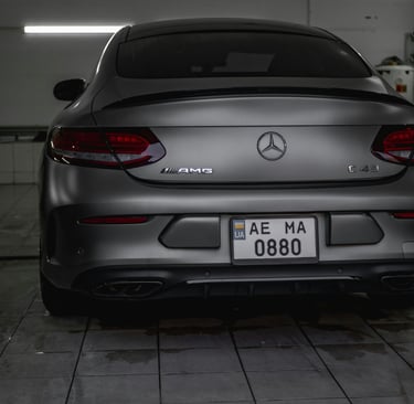 Mercedes E43 AMG fitted with Bridgestone tyres at Tyrepublic’s tire shop in Nigeria