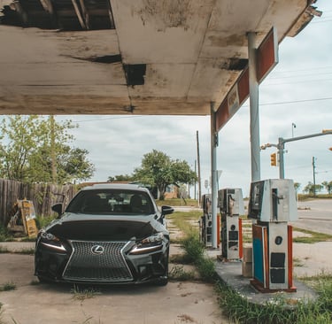 Rear angle of Lexus IS 300 fitted with Bridgestone tyres at our tire store in Nigeria