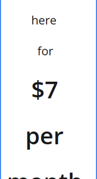 Advertise here for $7 per month