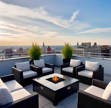 Rooftop Terrace with 360-degree views
