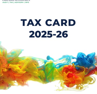 Income Tax Withholding Rates Tax Card - 2025-26 - AFCO Chartered Accountants
