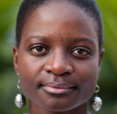 Portrait of Audrey Choge, Qatar — Faces of Qatar project. Photo: Mohammed Zarrugh Ismail