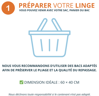 préparer votre linge à déposer