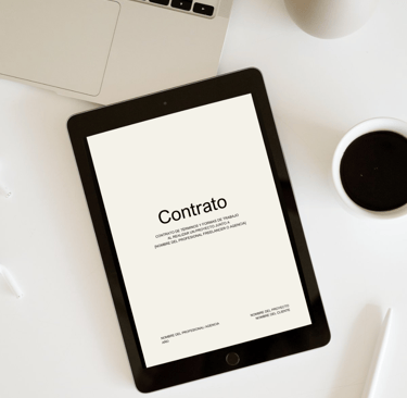contrato de servicios mockup