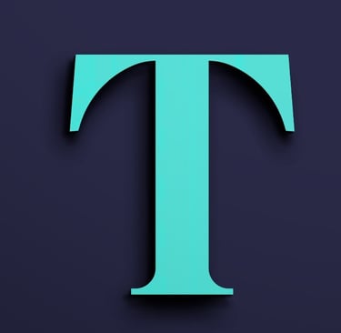 TWC Financial logo; a blue and green letter T
