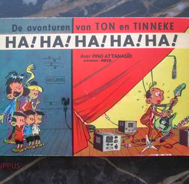 a vintage Flemish comicbook with gags of Ton and Tinneke