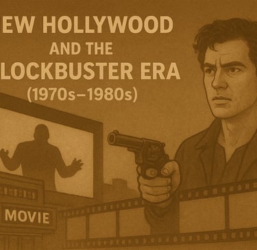 a man holding a gun and pointing at a movie