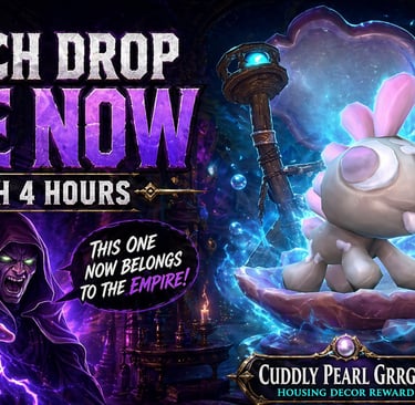 WoW Twitch Drop, Cuddly Pearl Grrgle, WoW Housing Decor