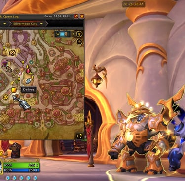 Delves location, The Bazzar, wow, Midnight, wow guides, world of warcraft, horde, alliance