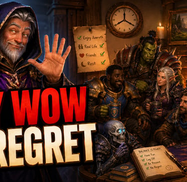 WoW burnout, healthy gaming habits, World of Warcraft time management, WoW FOMO, WoW Midnight, Great Vault, WOW m+