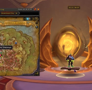 Portal to the timeways Silvermoon, location, wow, midnight, wowprimer, midnight mythic season1