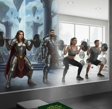 wow fitness journal, world of warcraft fitness, gamer workout planner, hero fitness journal, workout tracker for gamers