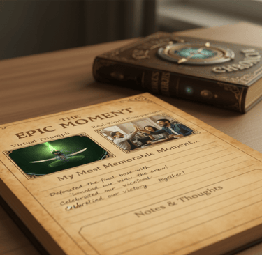 hero's chronicle, fantasy logbook, adventure journal, rpg planner, gamer journal, fantasy rpg notebook, quest tracker