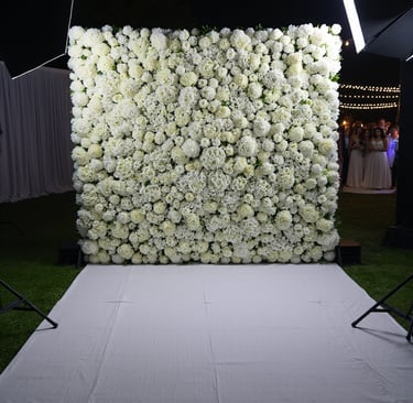 flower wall Photo Booth