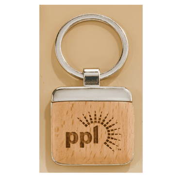 customed wooden key chain with company logo