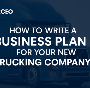a truck with a business plan for a business plan