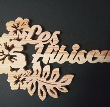 Plaque de porte pour un gite