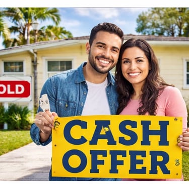 Hialeah couple picture after selling home to cashformyhomes.com