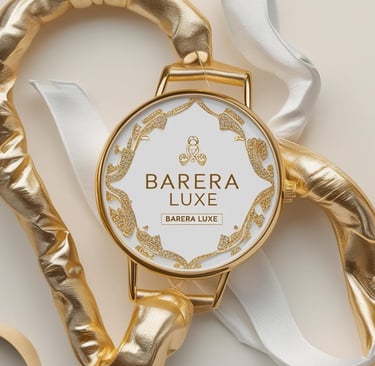 a watch with a gold bracelet and a white watch