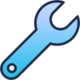 Icon outil bleu illustrant le forfait Autonome